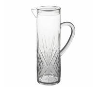 Villa d'Este Home Tivoli Carafe Fashion 1,5 L surface travaillée transparente