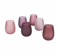 Villa d'Este Home Tivoli Happy Hour Provence Lot de 6 verres à eau givré en verre 500 ml