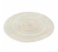 Villa d'Este Home Tivoli Lot de 6 Sets de Table Ronds Trama Circulaire Marron 38 cm, Savage, Medium