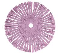 Villa d'Este Home Tivoli Lot de 6 Sets de Table Ronds tressés 38 cm en Papier, Call me Cherry