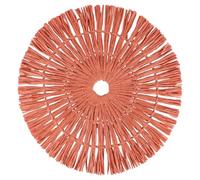 Villa d'Este Home Tivoli Lot de 6 Sets de Table Ronds tressés 38 cm en Papier, Dulce de Leche