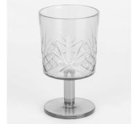 Villa d'Este Home Tivoli Lot de 6 verres en acrylique 340 ml, surface travaillée, transparent, mode