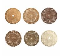 Villa d'Este Home Tivoli Nature Lot de 6 Sets de Table Ø 38 cm en Papier