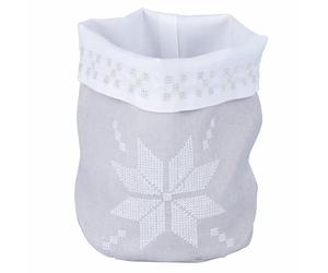 Villa d'Este Home Tivoli Panier à pain gris, décor étoile de Noël, XMas