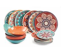 Villa d'Este Home Tivoli Shiraz Service de table 18 pièces en porcelaine