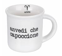 Villa d'Este Home Tivoli Tasse à café 90 ml en porcelaine, bélier, S.P.Q.eRe Zodiaco