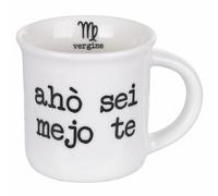 Villa d'Este Home Tivoli Tasse à café 90 ml en porcelaine, vierge, S.P.Q.eRe Zodiaco