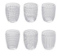 Villa D'Este Home Tivoli Viole Set 6 Pièces Lunettes Eau 350ml Verre Transp