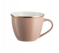 VILLA ITALIA CINNAMON Grande tasse jumbo en porcelaine, beige, 550 ml, tasse à café, tasse à thé en porcelaine, grande tasse à café, tasse à thé