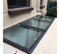 Villa Loft Skylight Access Trappe - Grand couvercle en verre pour toit de toit, idéal pour une utilisation commerciale, couvre puits de fenêtre 61 x 61 cm, 61 cm x 91,4 cm pour accès à la véranda et à