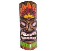 Villa Métisse Masque Tiki Multicolore 30cm en Bois | Authentique & artisanal