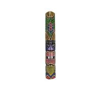 Villa Métisse Masque Tiki mural Multicolore 100cm motif Tortue