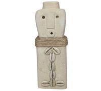 Villa Métisse Statuette Ethnique en Pierre & Coquillages Cauris 15cm | Artisanat de Sumba