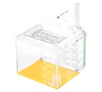 Villa nid en Acrylique, formicarium de Ferme avec Filet Respirant, Jouet éducatif Scientifique pour Enfants, Comprend Un Tube à essai de Tuyau d'aspiration et Un Bol d'eau, Jaune