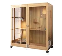 Villa pour Chats Cage for Chat Maison litière for Villa for à Deux étages for for d'intérieur Armoire for fermée for en Bois Condo pour Chat fermé