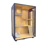 Villa pour Chats Chat Cage Villa Maison Chat intérieure Armoire de Luxe Grand stotey Condo pour Chat fermé