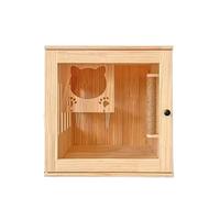 Villa pour Chats Chat Villa Assiette côté Transparent Luxe Chat Maison Reproduction Cage Affiche Armoire lit de Compagnie Condo pour Chat fermé