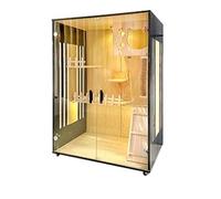 Villa pour Chats Chat Villa Assiette côté Transparent Luxe Chat Maison Reproduction Cage Affiche Armoire lit de Compagnie Condo pour Chat fermé