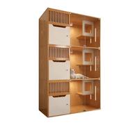 Villa pour Chats Villa de Luxe for Chat, Maison d'intérieur for, Grande Cage for, Superbe Vue panoramique Condo pour Chat fermé