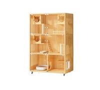 Villa pour Chats Villa de Luxe for Chat, Maison d'intérieur spacieuse, Cage for, Grand condo Parfait for Le Confort et Style Condo pour Chat fermé