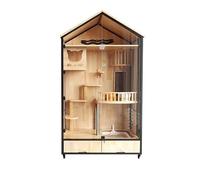 Villa pour Chats Villa en Bois for Chat, Maison d'intérieur for, Luxe à Trois étages, Grand nid for, Cage, Armoire for avec Toilettes Condo pour Chat fermé