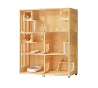 Villa pour Chats Villa for Chat élégante, Armoire panoramique Haut de Gamme, Grande Cage d'intérieur for, créez Une Maison Luxueuse Condo pour Chat fermé