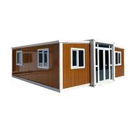 Villa préfabriquée de luxe portable, pliable, extensible, petite maison stable, conteneur préfabriqué pour le camping, le jardinage et la vie dans un petit espace