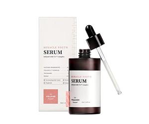 [VILLAGE 11 FACTORY] MIRACLE YOUTH SERUM (50ml) Soin corée - Sérum Premium au Rétinol & Niacinamide - Elasticité & fermeté - Soin intensif anti-âge - 81% d'ingrédients naturels - Formule vegan