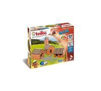Teifoc 4310 Kit de Construction en Briques - Village, kit de Construction avec 155 Mini-Briques pour Filles et garçons, Construire soi-même 3 Maisons DIY, Cadeau pour Enfants à partir de 7 Ans