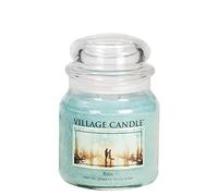 Village Candle 106316811 Rain Pot de Verre Bleu 10,3 x 10,1 x 13,9 cm