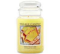 Village Candle 106326388 Lemon Pound Cake Pot de Verre Jaune 10,7 x 10,3 x 17,5 cm