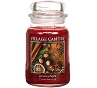 Village Candle Bougie en cire de paraffine, vert, grand pot d'apothicaire en verre, 75 g net