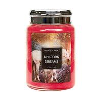 Village Candle Bougie en Pot, Verre Cire, Rose, Taille L