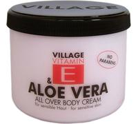 Village Soins de la peau Vitamin E Crème pour le corps Aloe Vera 500 ml