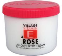 Village Cosmetics Bodycream Vitamine E Rose 500ml Crème pour le corps Soin du corps 950611
