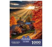Village de Montagne d' Automne Puzzle 1000 Pièces Educa Jouet Cadeau Unique De l'art De La Décoration intéressant Jeu Éduchatif Challenge Toy Adultes & Enfants des 14 Ans 38x26cm/1000pcs
