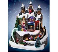 Féerie Lights et Christmas Village de Noël Lumineux, Atelier de Cadeaux et Train