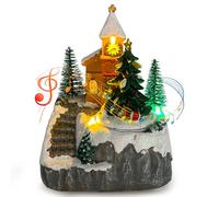 Village de Noël avec éclairage, ville de Noël avec éclairage et musique, village de Noël, maison de Noël éclairée, maisons de Noël éclairées, décoration de Noël pour les maisons, paysage d’hiver