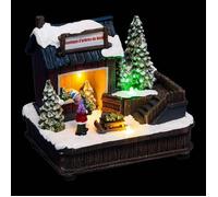 Feeric Lights et Christmas - Village de noël Boutique de sapins 3 LED Multicolores à Piles