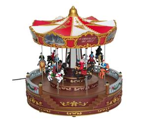 Village de noël carrousel animé, Lumineux et Musical