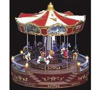 Village de noël carrousel animé, lumineux et musical 5 G