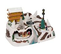 Village de Noël Chalet "Montagne" 31cm Multicolore