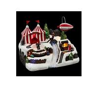 Village de Noël chapiteau et dirigeable lumineux