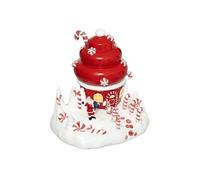 Village de Noël cupcake du Père-Noël lumineux