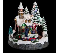 Village de Noël Église "Square" 20cm Multicolore