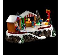 Village de Noël fête foraine lumineux et musical