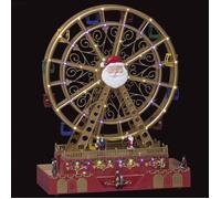 Village de Noël Grande Roue "Fête Foraine" 49cm Multicolore