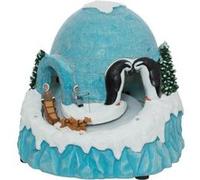 Village de Noël igloo animé et lumineux Bleu G