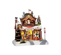 Village de Noël - LEMAX - Atelier du Père Noël - Multicouleurs - 27 cm - Électrique