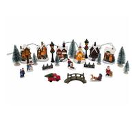 Village de Noël lumineux à piles 25 pièces